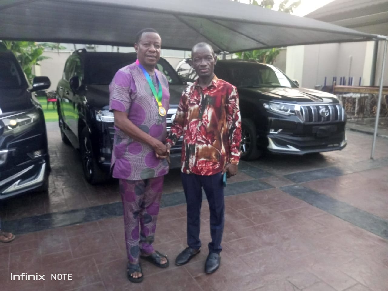 (from right ) The DSBU Chairman, Mr. Peter O, Chukwuemeka and Hon. Solomon Ighrakpata, chairman Delta State board of internal revenue.